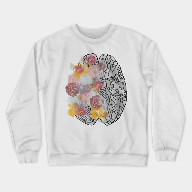 Medical Brain/anatomy/flower/medicine/doctor/surgeon Crewneck Sweatshirt by emmamarlene